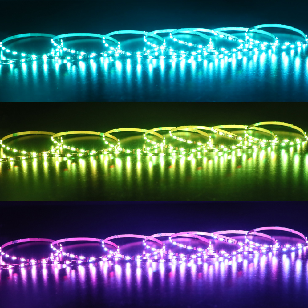 Narrowest 3mm SK6812 DC5V 2020SMD Individually Addressable RGB LED Strip - 96LEDs/m Narrowest 3mm SK6812 DC5V 2020SMD Individually Addressable RGB LED Strip - 96LEDs/m